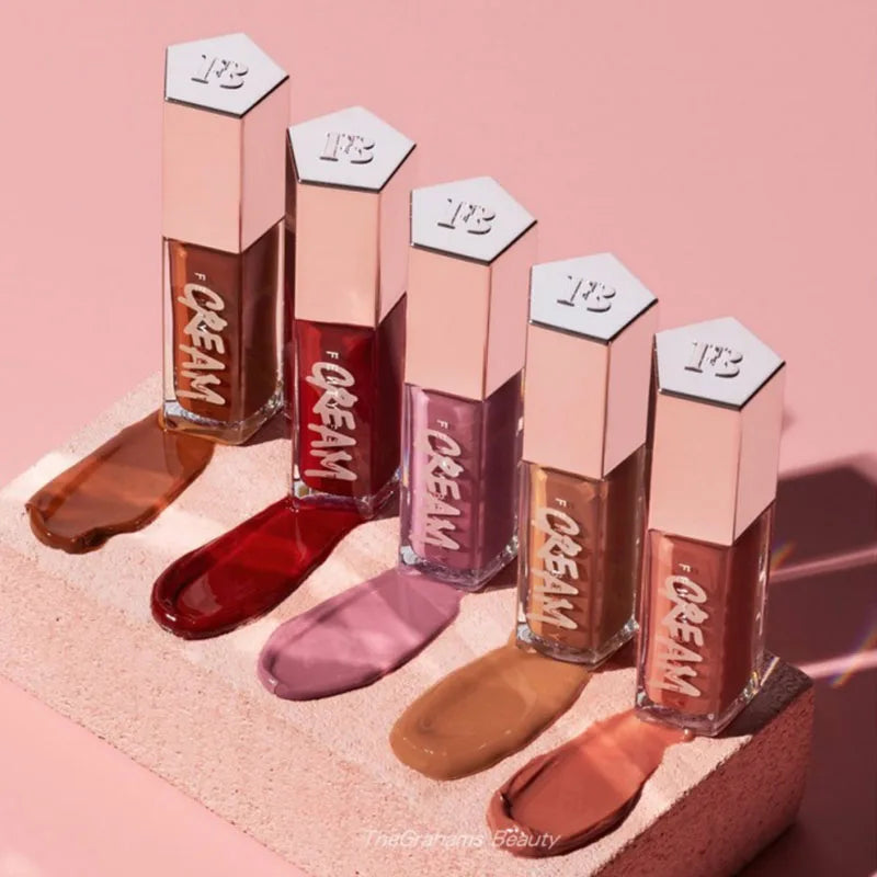 Fashion Fenty Beauty Lip Glaze Moisten Shine Glitter Lip Plumper Makeup For Beginner Liquid Lipstick Female Makeup Cosmetics