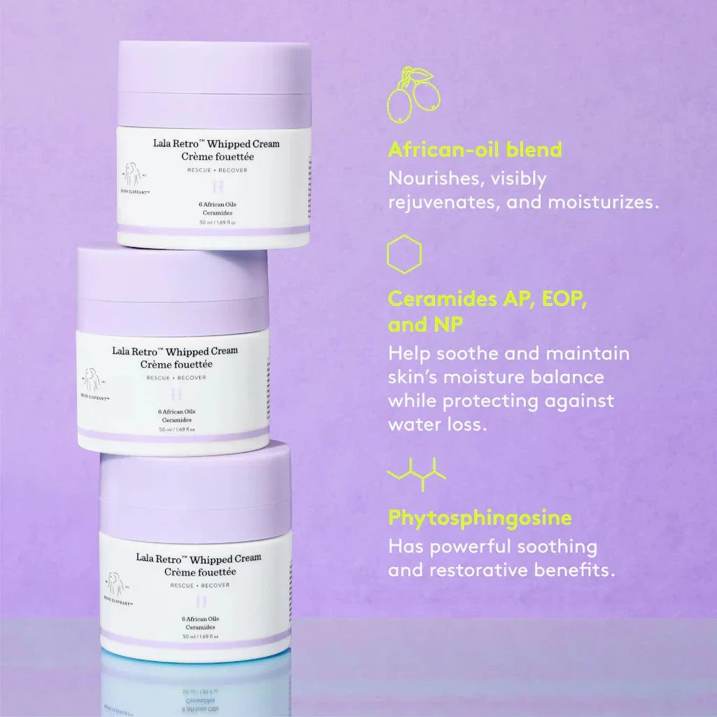 Lala Retro Whipped Cream Polypeptide Protein Strengthen Moisturize Anti-aging Primer Hydrating Face Cream Skin Care