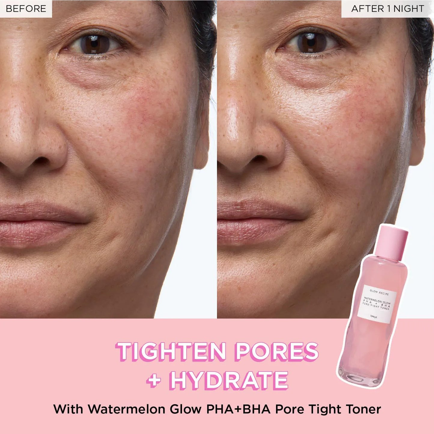 GLOW RECIPE WATERMELON GLOW P H A + B H A PORE-TIGHT TONER HYDRATING + PORE-REFINING TONIQUE 150ml