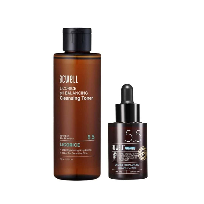 Acwell Licorice pH Balancing Toner & Serum Set - AuraSilque