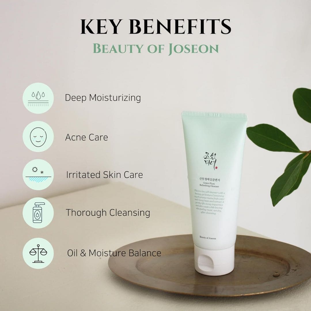 Beauty of Joseon Green Plum Refreshing Cleanser Key Benefits
