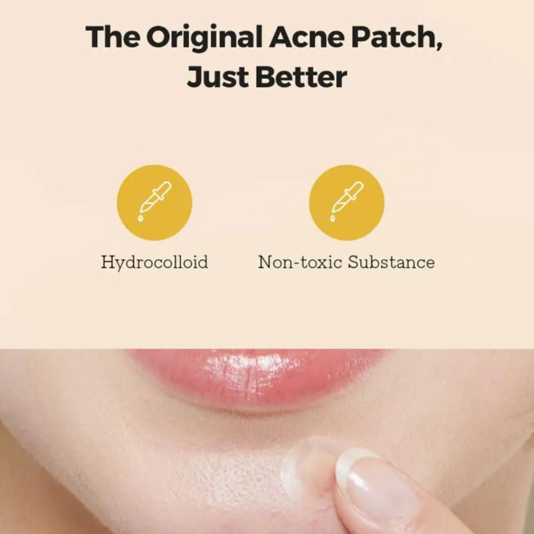 Cosrx Master Acne Patch with hydrocolloid and non-toxic substance labels 
