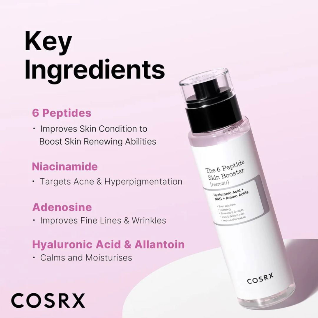 COSRX The 6 Peptide Skin Booster Serum (150ml) key ingredients