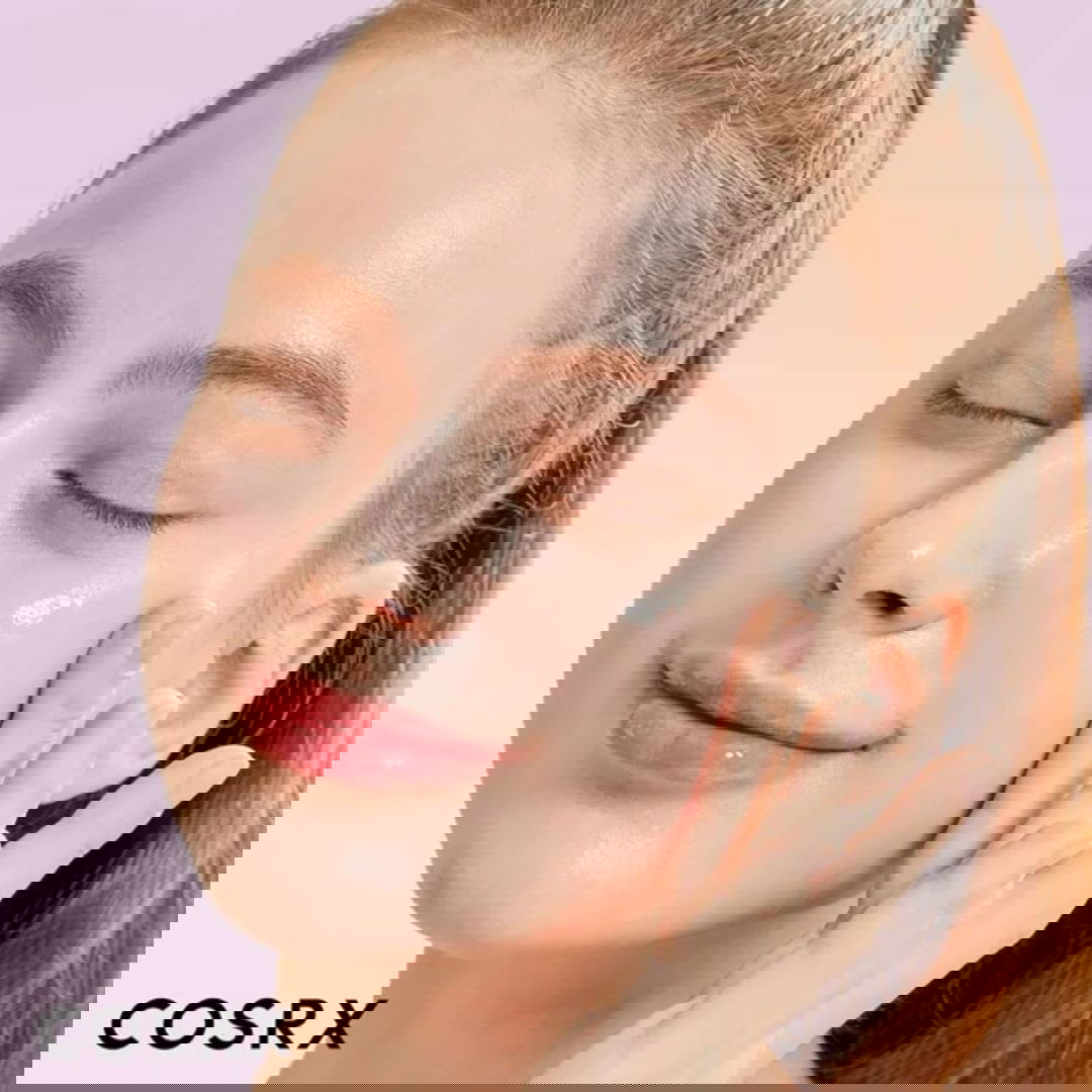 COSRX The 6 Peptide Skin Booster Serum (150ml) applying on face