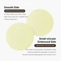 Medicube Vita C  pads with text describing their use for skin care on a white background.