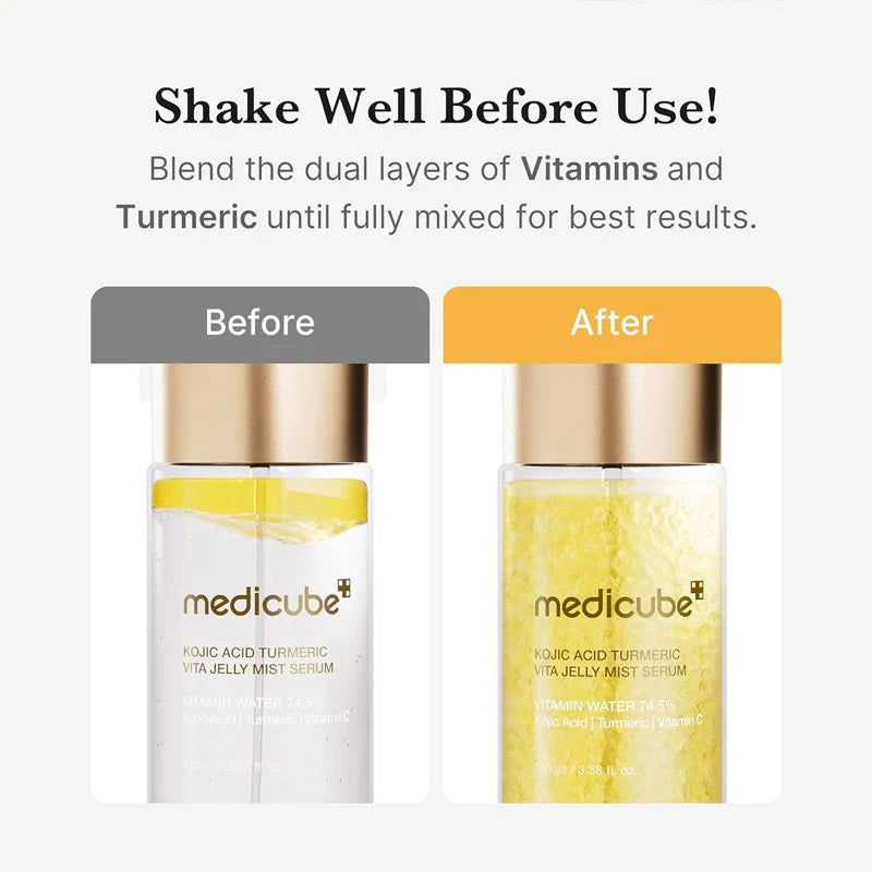 Medicube Kojic Acid Turmeric Vita Jelly Mist Serum - AuraSilque