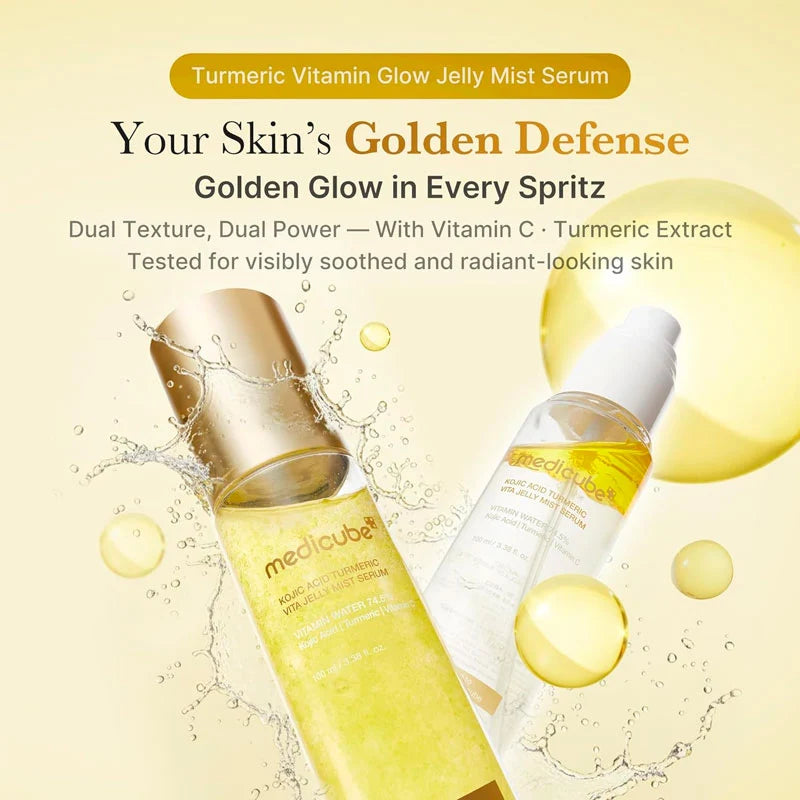 Medicube Kojic Acid Turmeric Vita Jelly Mist Serum - AuraSilque