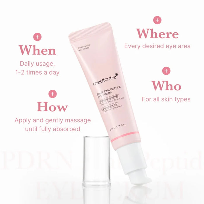 medicube PDRN Pink Peptide Eye Serum 30ml - AuraSilque