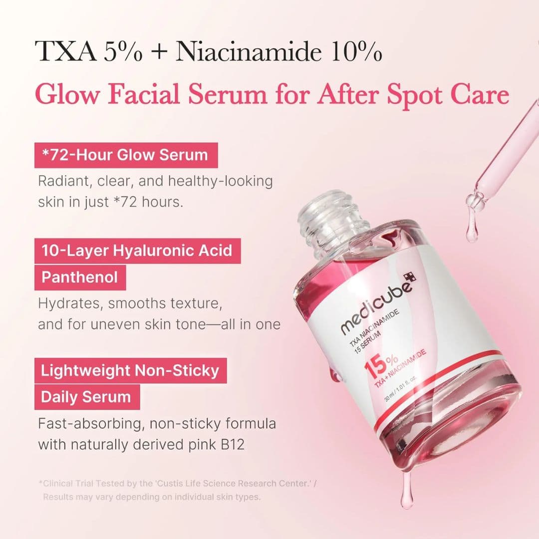 Medicube TXA Niacinamide 15 Serum 30ml - key features