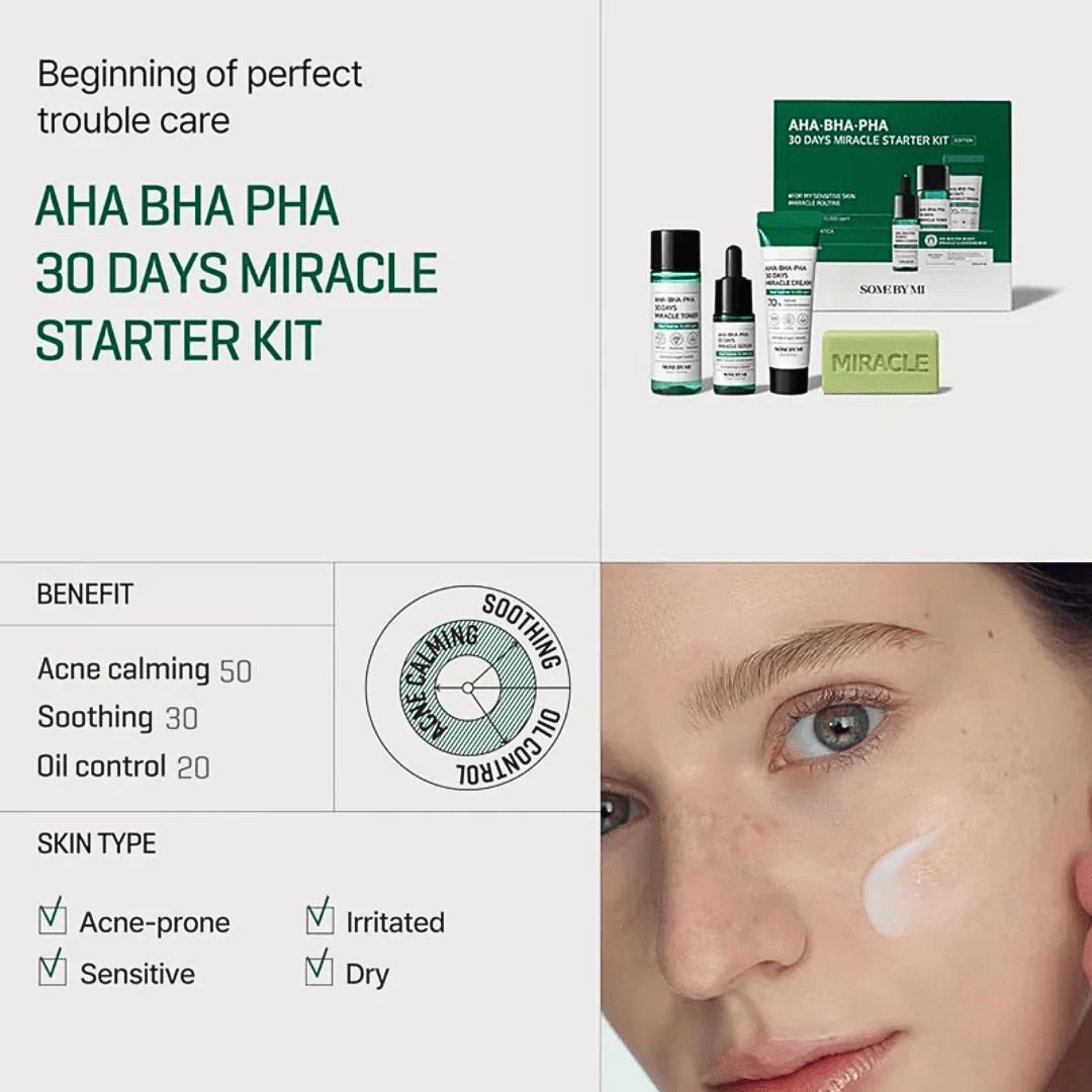 Some By Mi AHA-BHA-PHA 30 Days Miracle Starter Kit - AuraSilque