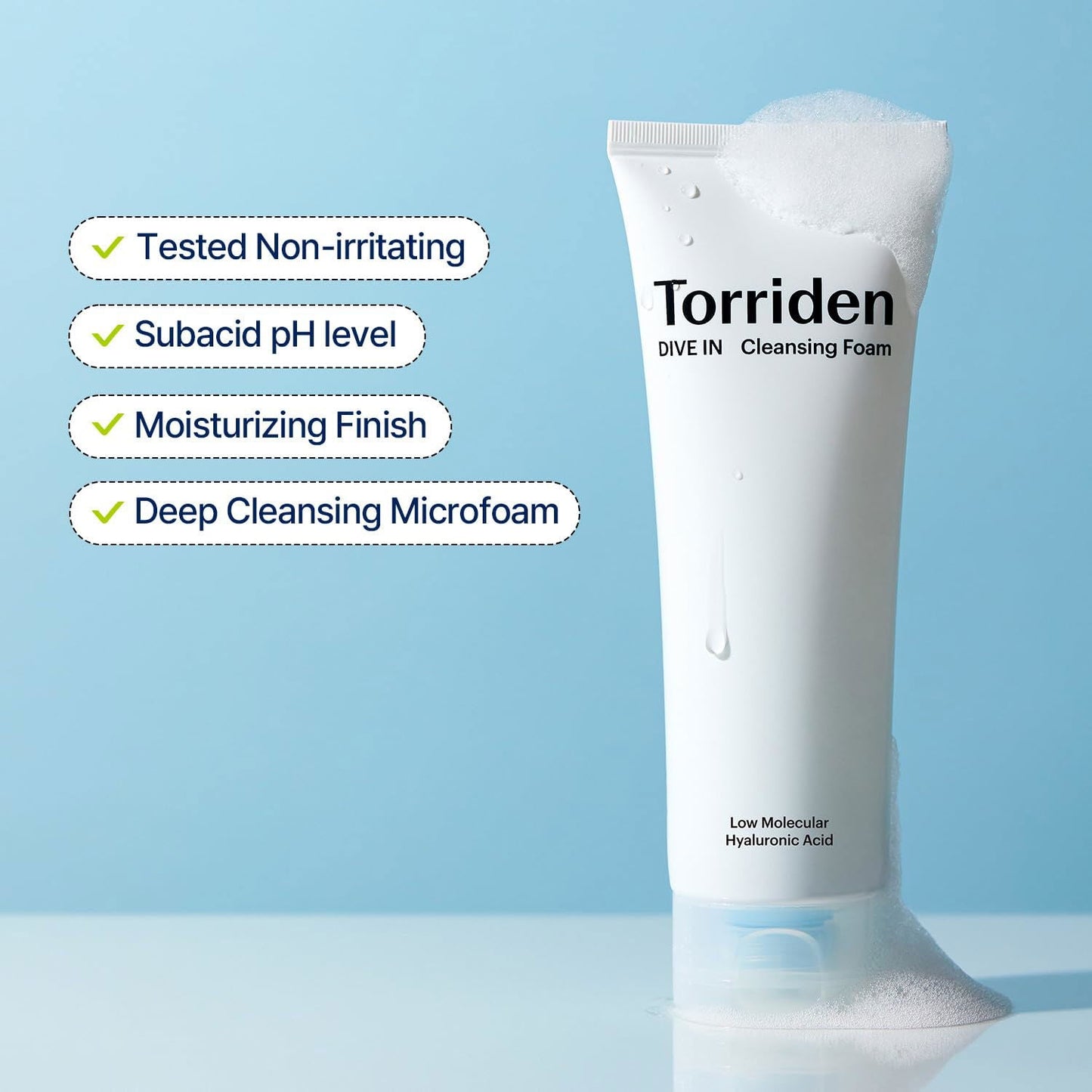 TORRIDEN Dive In Low Molecular Hyaluronic Acid Cleansing Foam