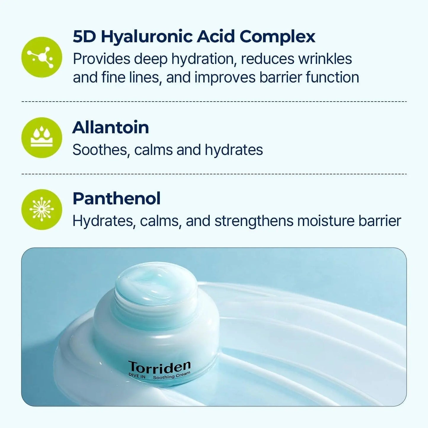 TORRIDEN Dive In Low Molecular Hyaluronic Acid Soothing 100ml - 3 Units