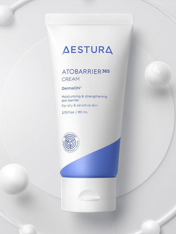 Aestura Atobarrier 365 Cream tube on a white background
