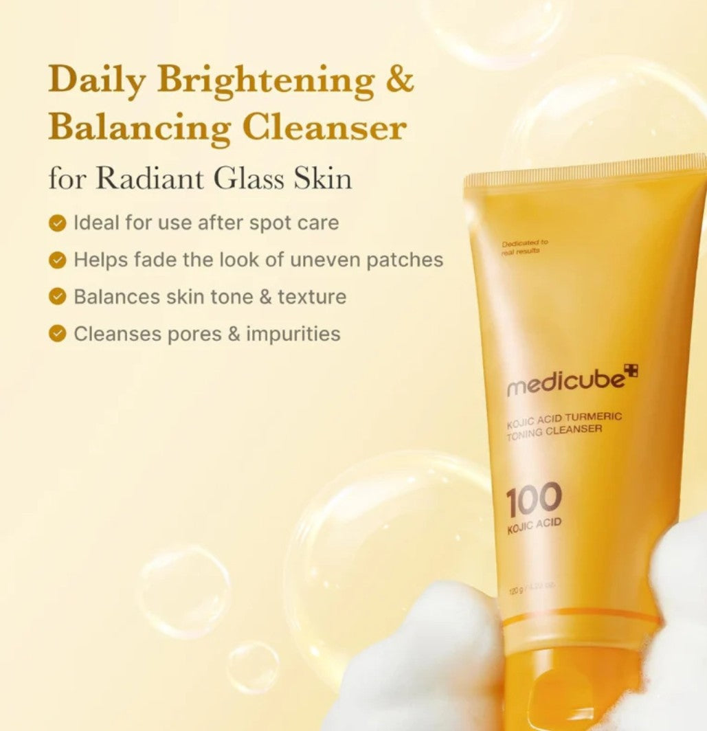 Medicube Kojic Acid Tumeric Toning Cleanser Benefits
