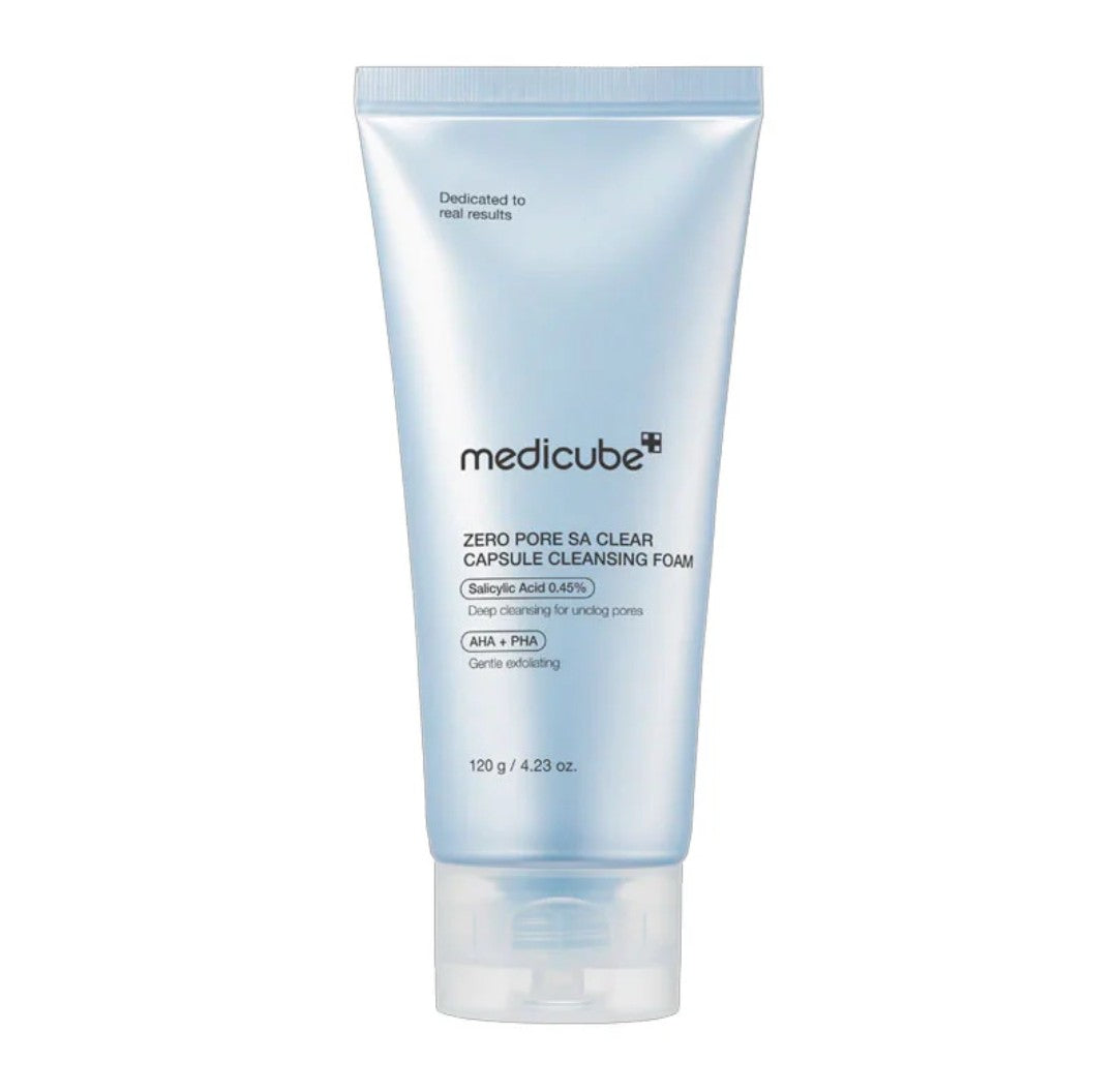 Tube of Medicube Zero Pore SA Clear Capsule Cleansing Foam 