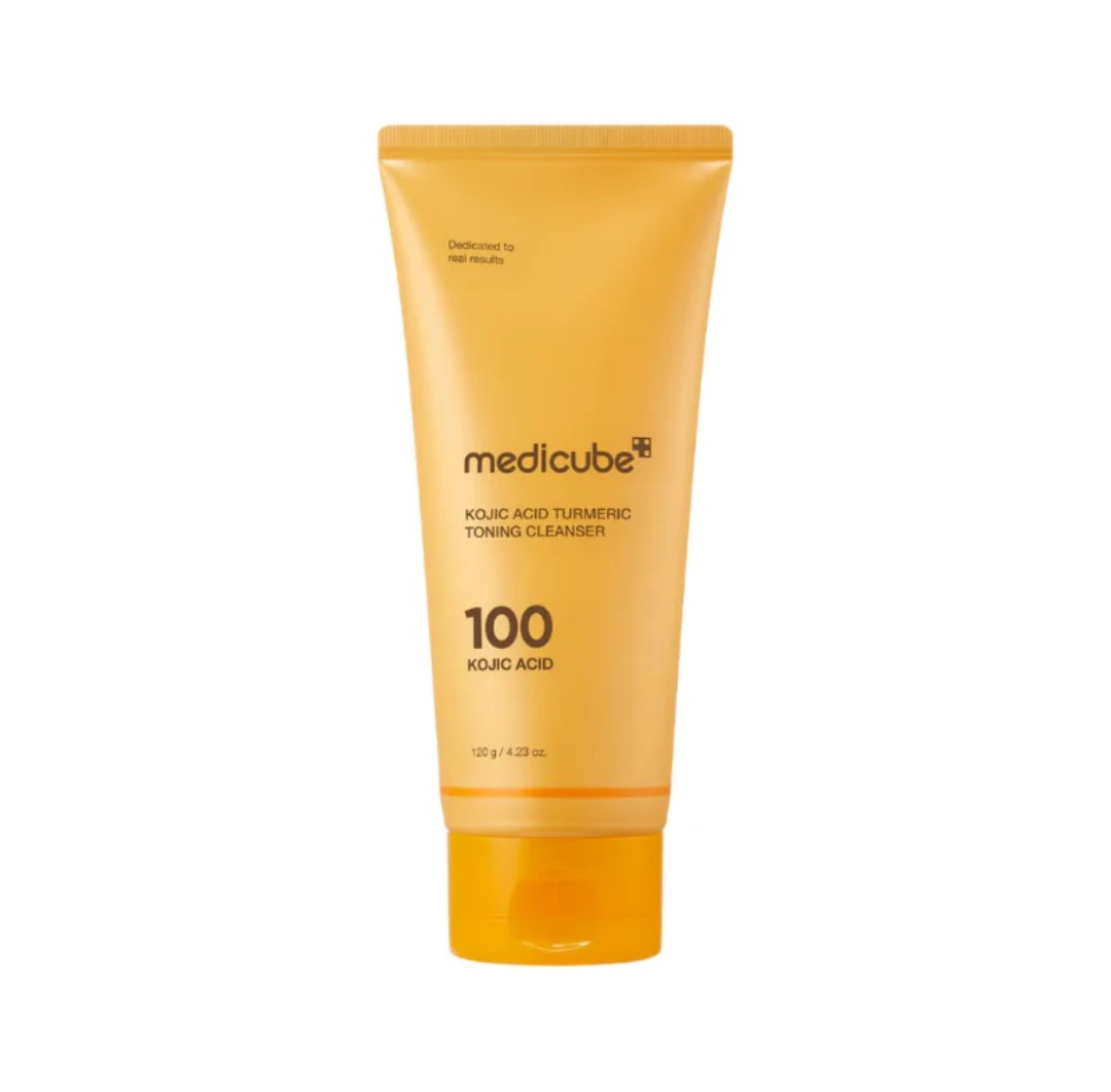 Medicube Kojic toning cleanser tube on a white background